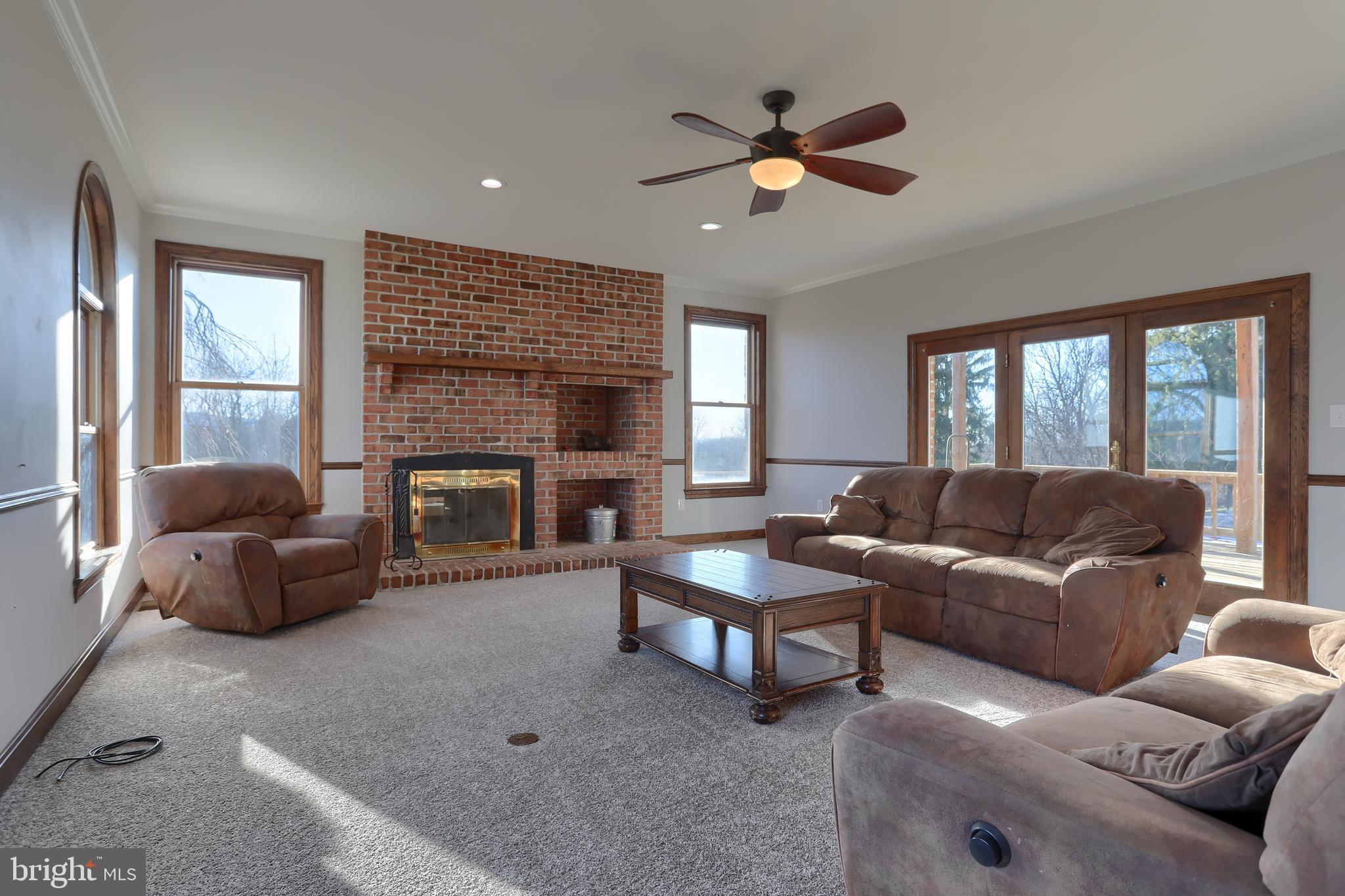 56 Forest Road Robesonia, PA 19551 - Photo 22 of 73 Sunken living room, new carpet, fireplace