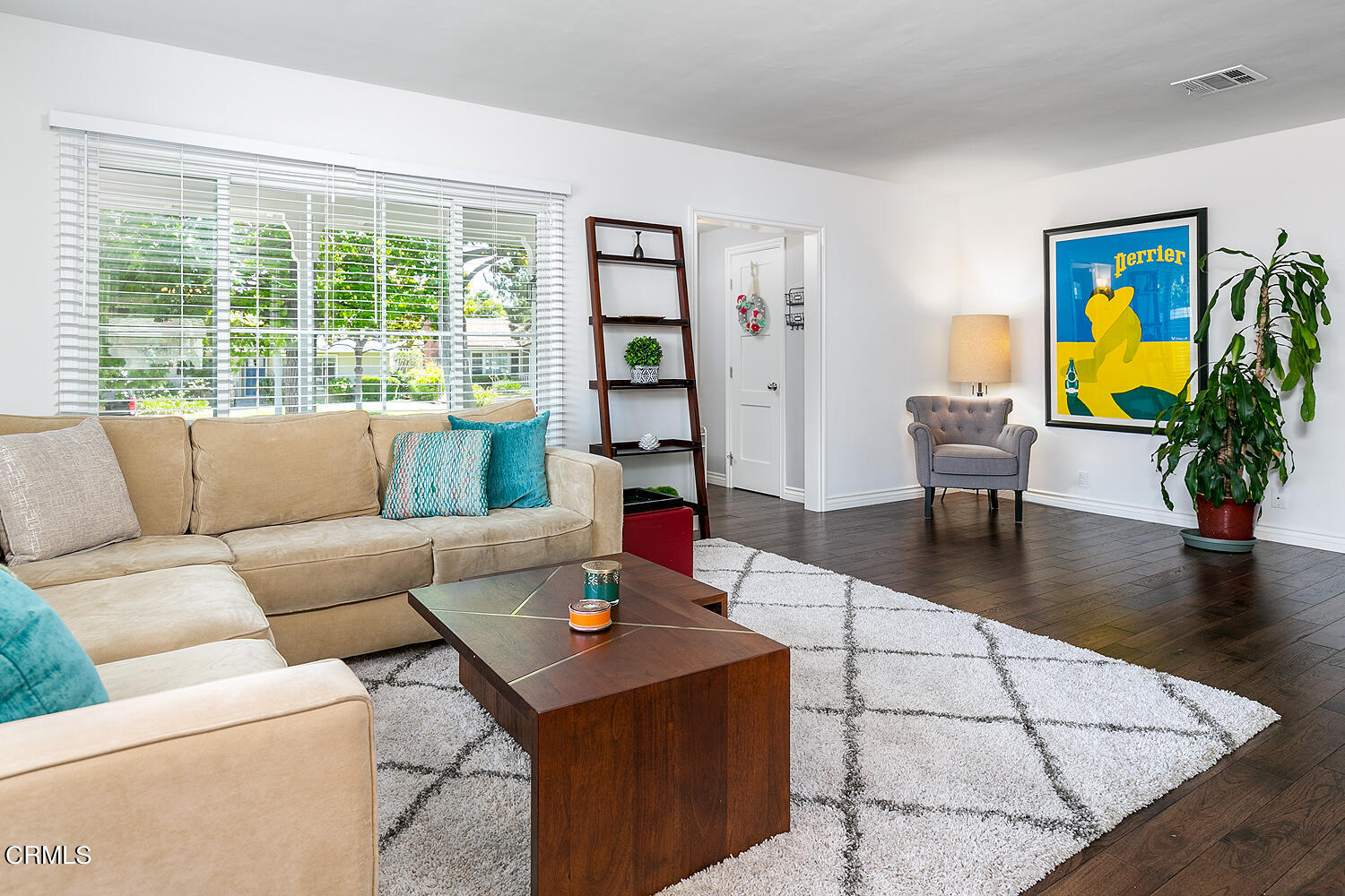 2375 East Woodlyn Road Pasadena, CA 91104 - Photo 8 of 33 a living room with furniture floor to ceiling window and wooden floor