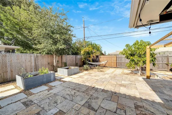 a house view with a outdoor space