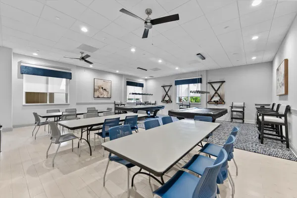 a view of a swimming pool and lake view