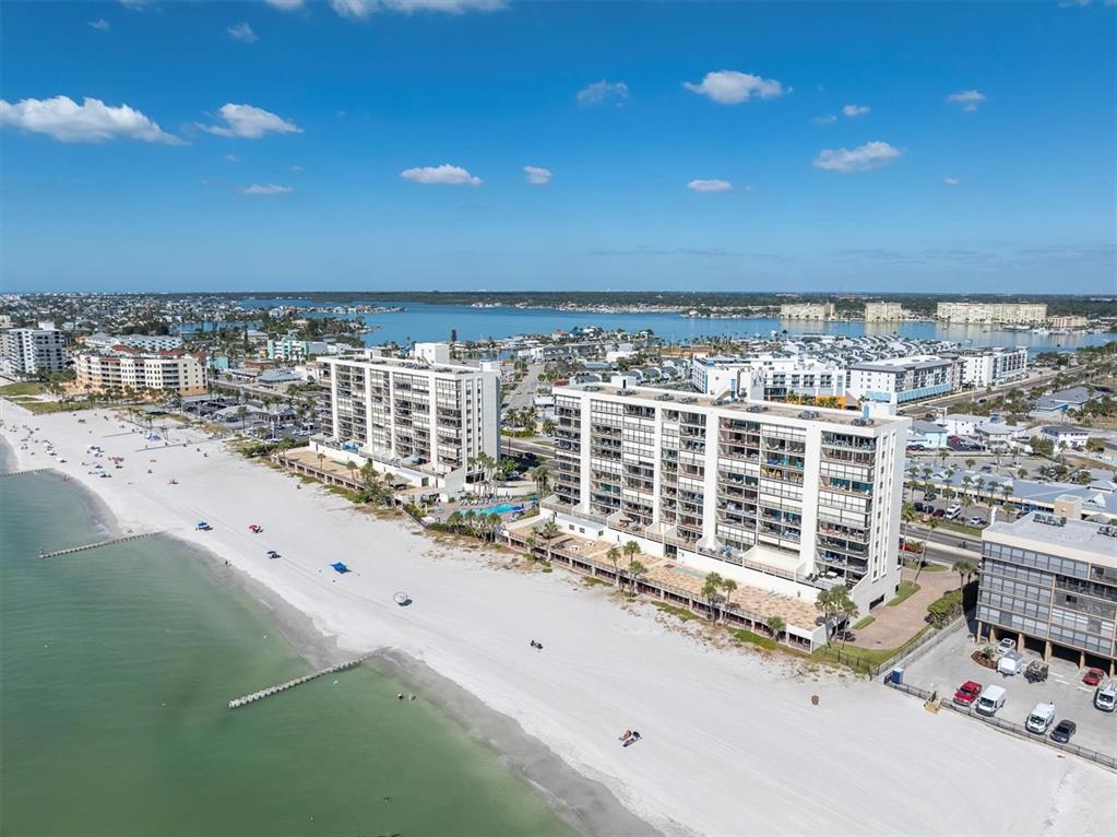 14950 Gulf Boulevard, Unit 402 Madeira Beach, FL 33708 - Photo 33 of 36 a view of a balcony with an ocean view