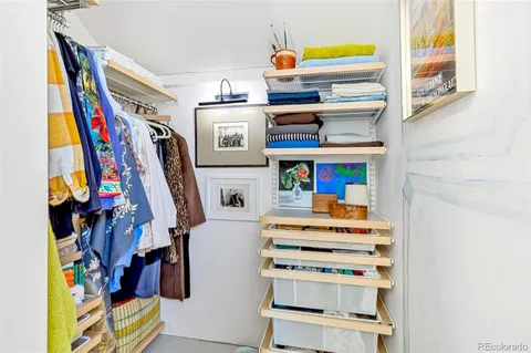 an aerial view of a house with outdoor space