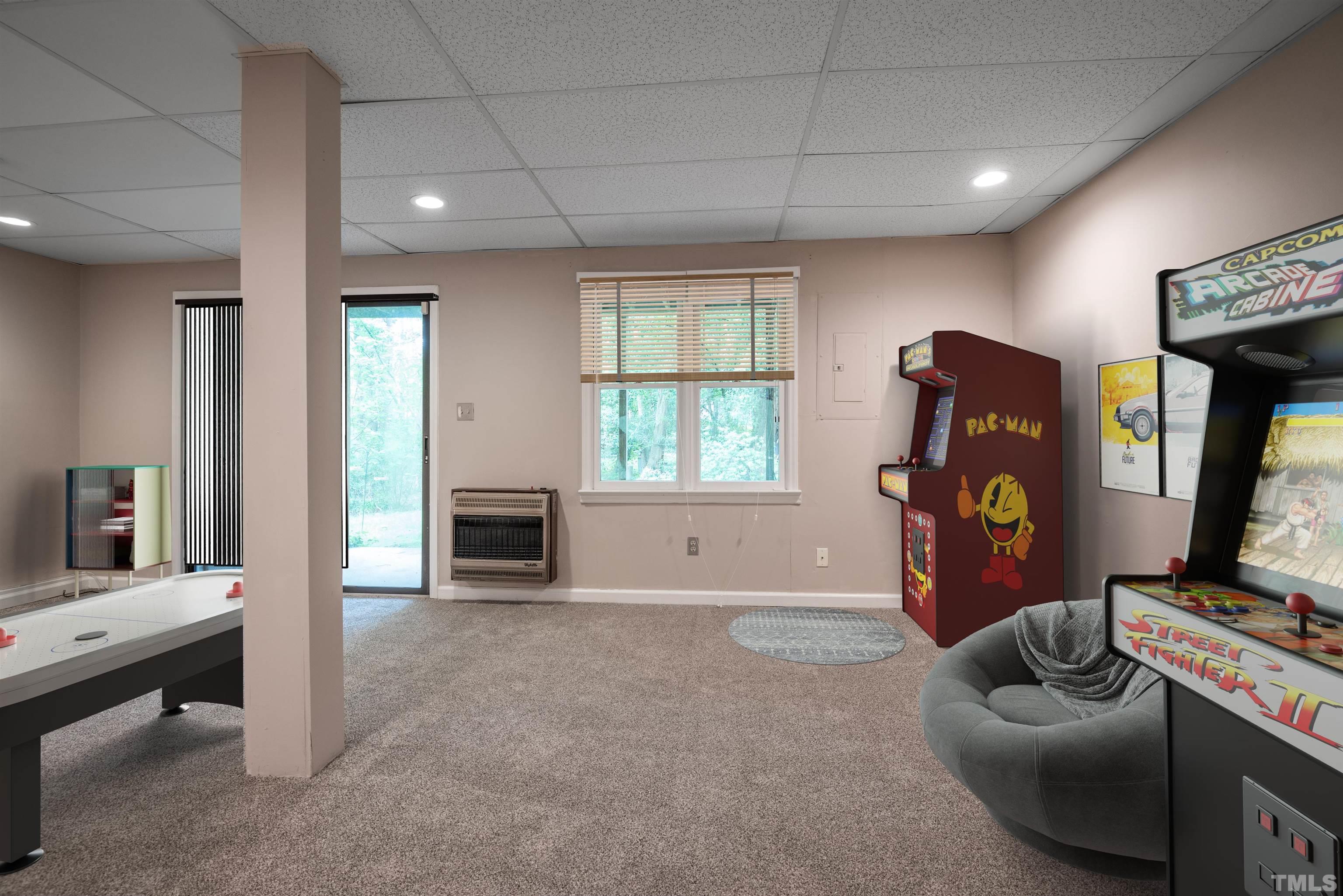 405 Oak Run Drive Raleigh, NC 27606 - Photo 61 of 83 a living room with furniture and a fireplace