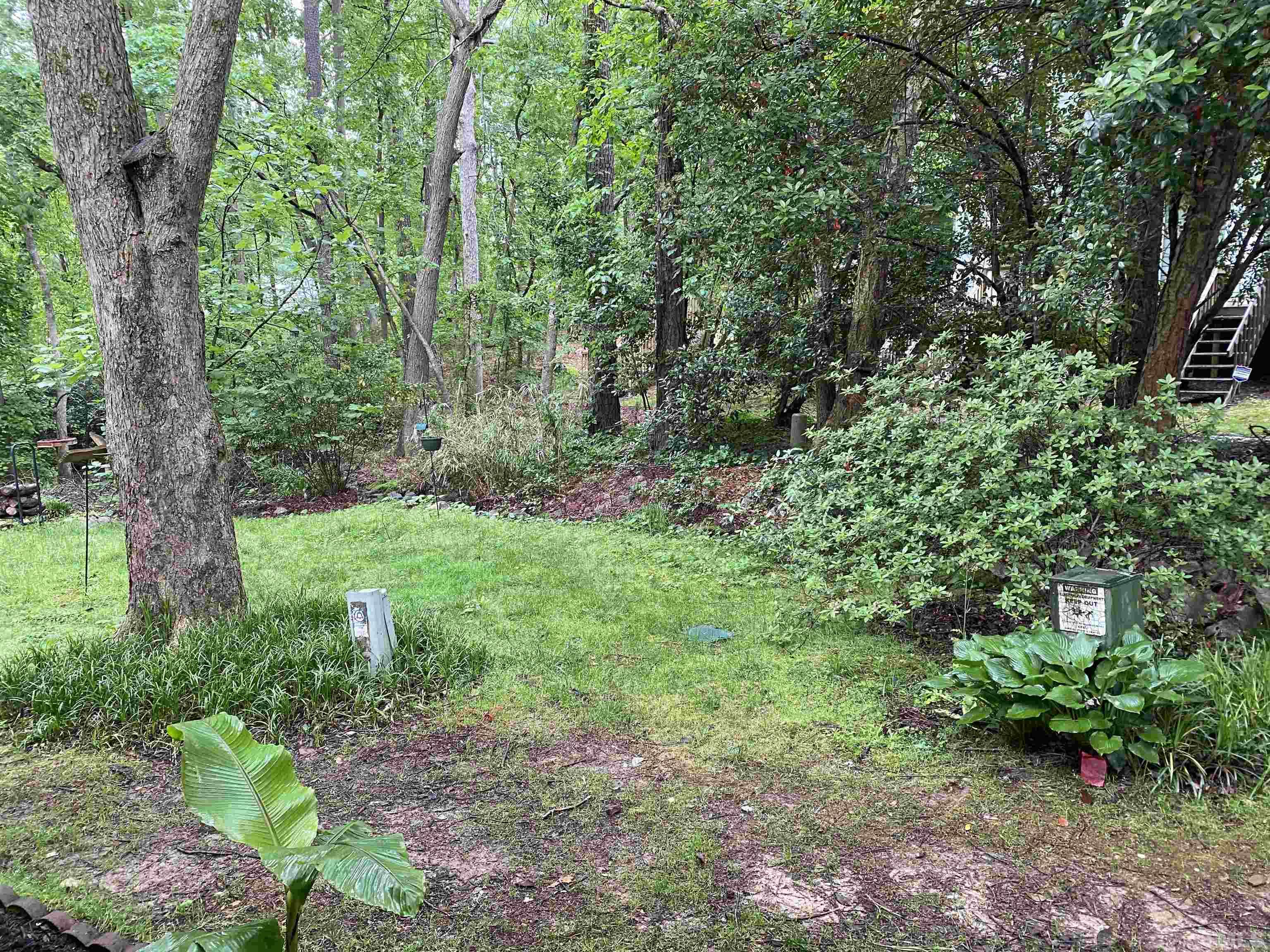 405 Oak Run Drive Raleigh, NC 27606 - Photo 78 of 83 View from Basement Patio.