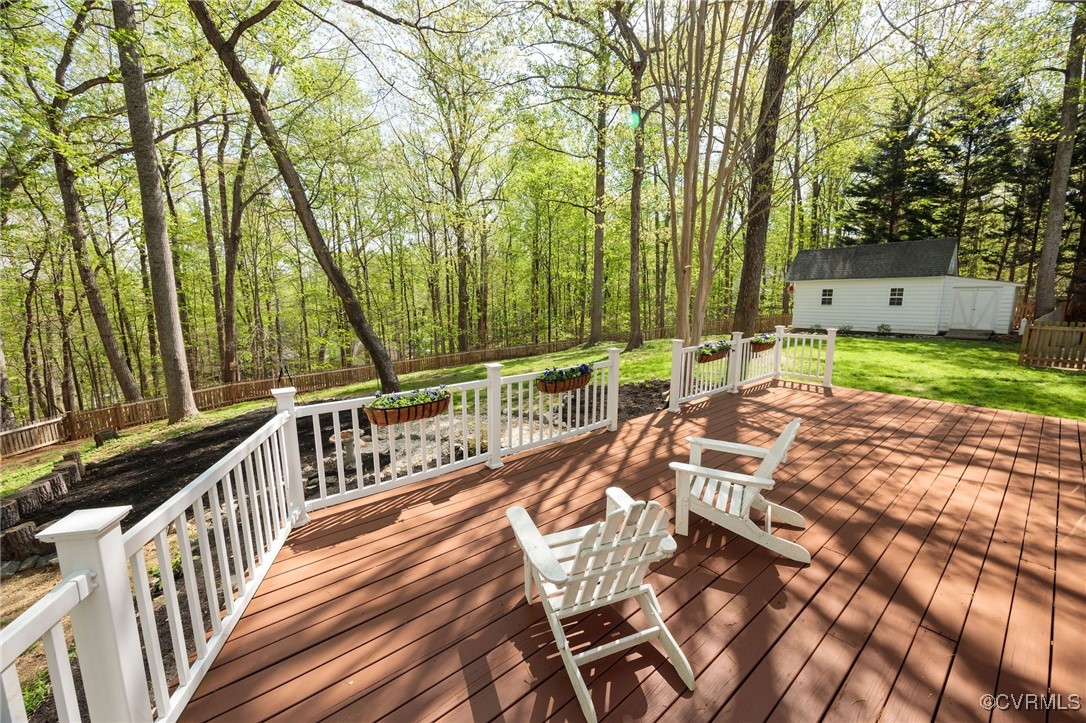 3001 Winterfield Road Midlothian, VA 23113 - Photo 42 of 50 a view of balcony with wooden floor and outdoor seating