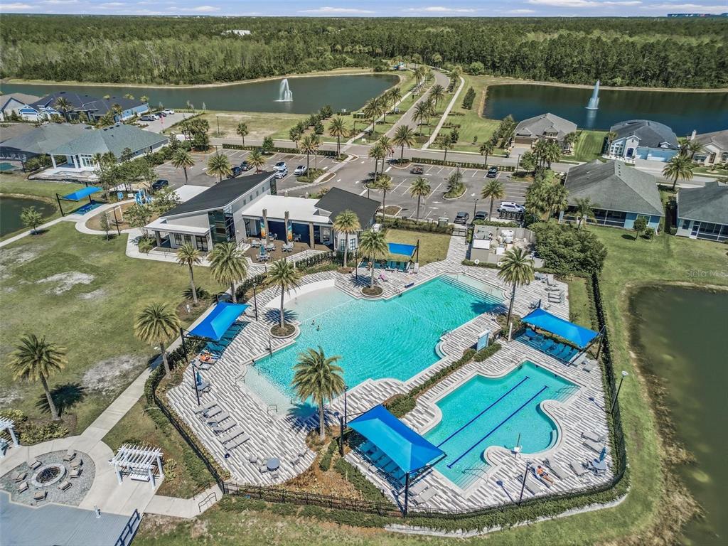 270 Azure Mist Way Daytona Beach, FL 32124 - Photo 68 of 71 an aerial view of a house with a ocean view