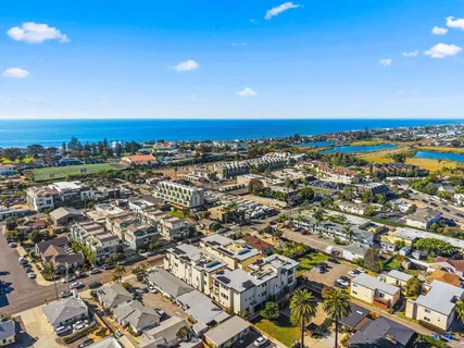 an aerial view of a city