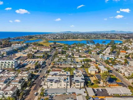 a view of city and ocean