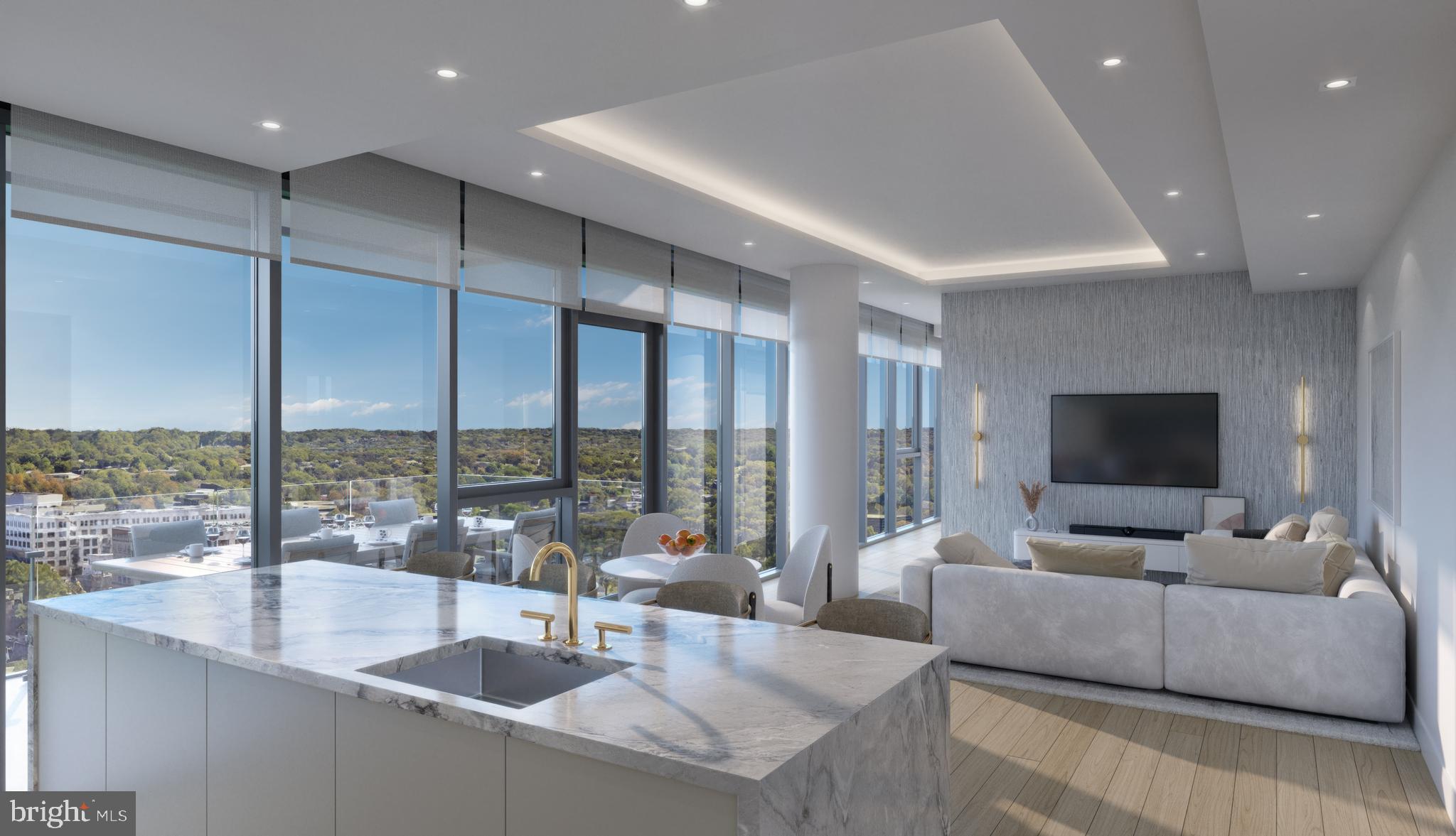 1820 Reston Row Plaza, Unit 1604 Reston, VA 20190 - Photo 6 of 9 a living room with furniture and a flat screen tv