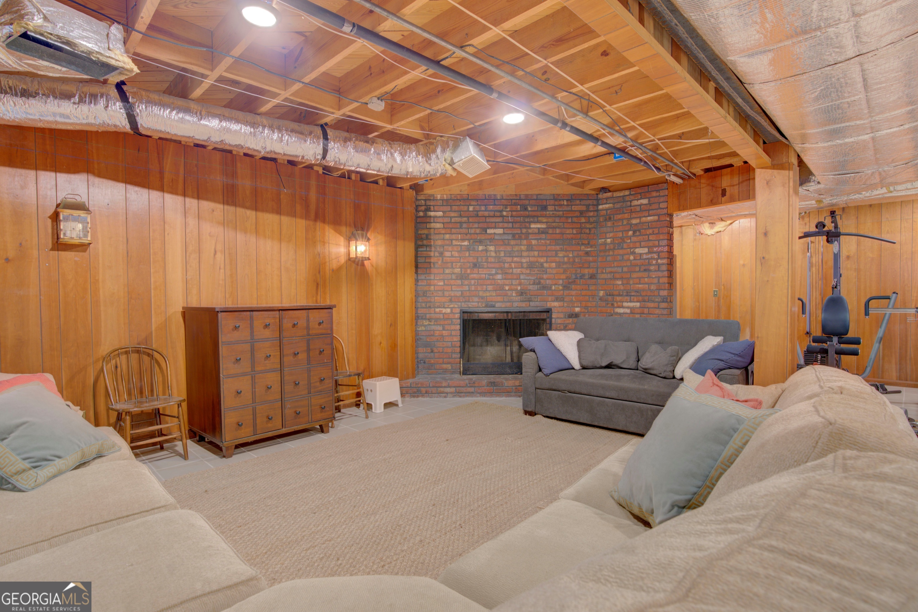 7 Pine Valley Road Rome, GA 30165 - Photo 38 of 57 a living room with a couch and a fireplace