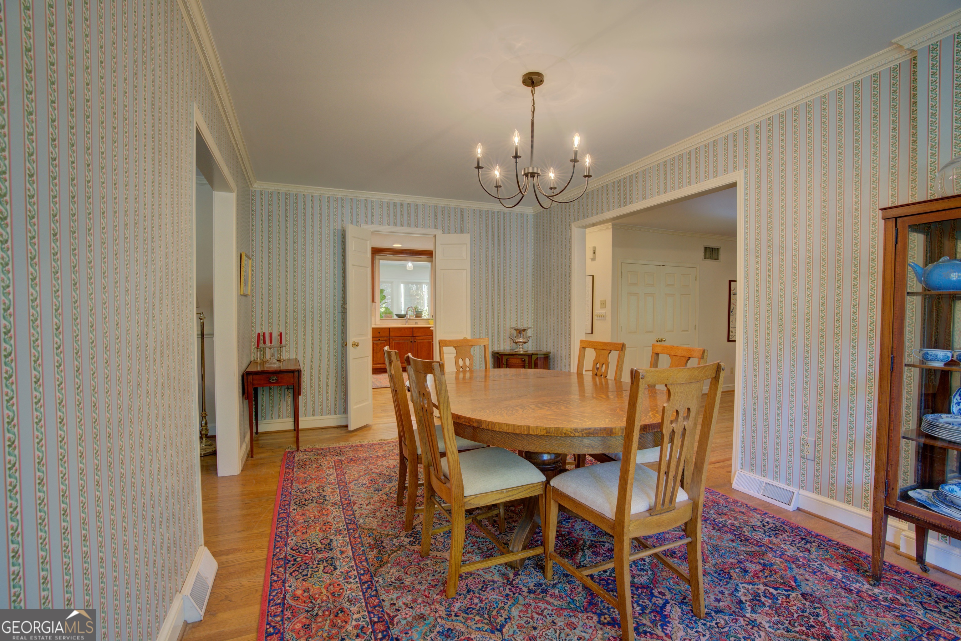 7 Pine Valley Road Rome, GA 30165 - Photo 9 of 57 a view of a dining room with furniture and wooden floor