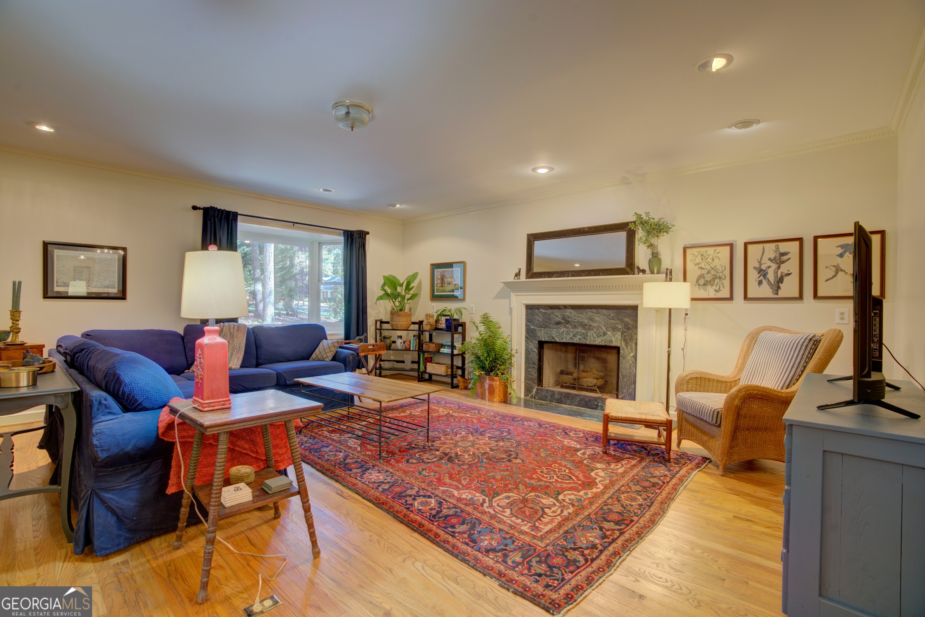 7 Pine Valley Road Rome, GA 30165 - Photo 10 of 57 a living room with furniture and a fireplace