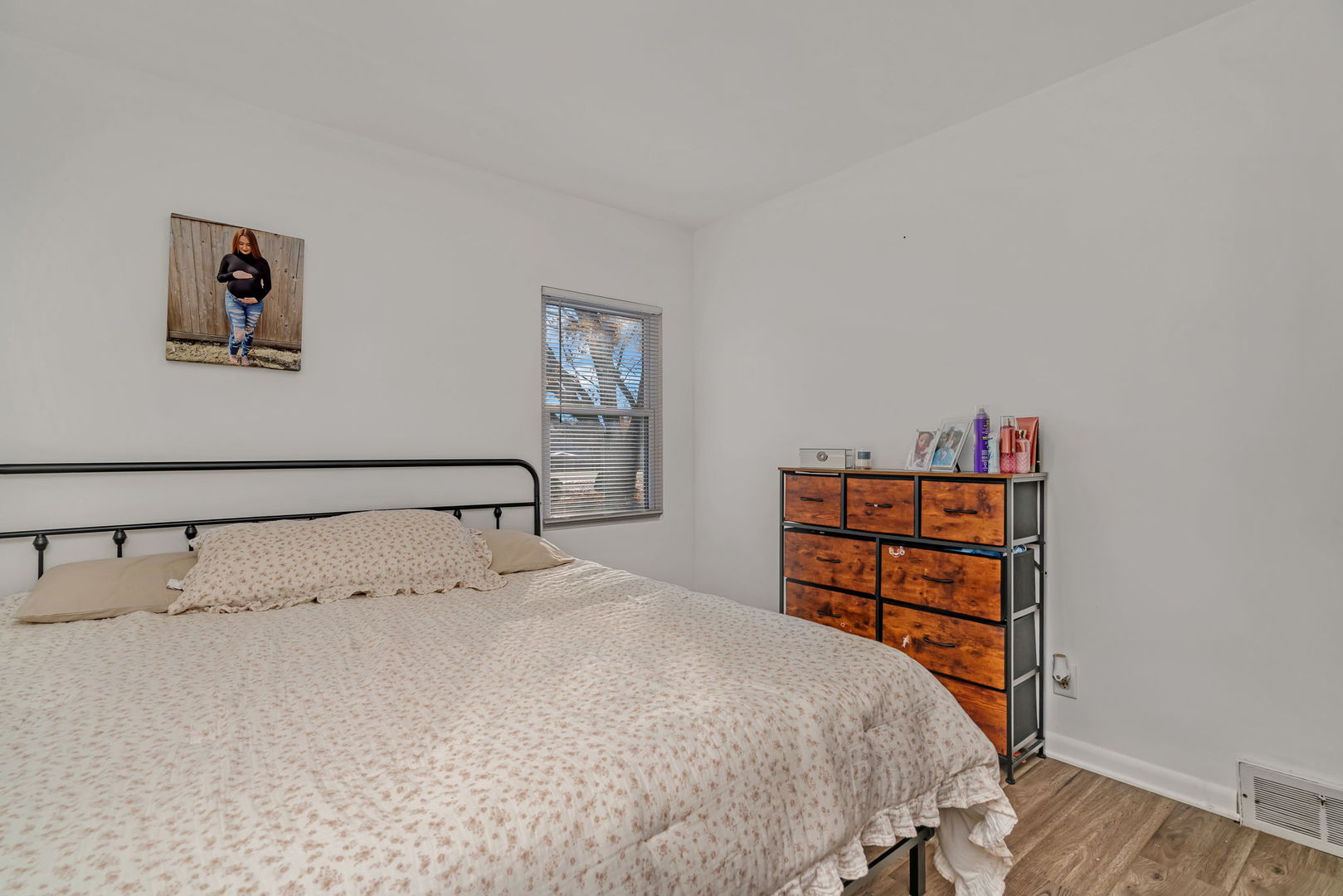 24646 West Eames Street Channahon, IL 60410 - Photo 15 of 32 a bedroom with a bed and a book shelf