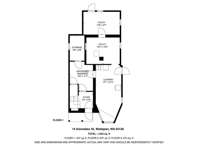 $550,000 | 14-14R Kennebec Street, Boston, MA 02126