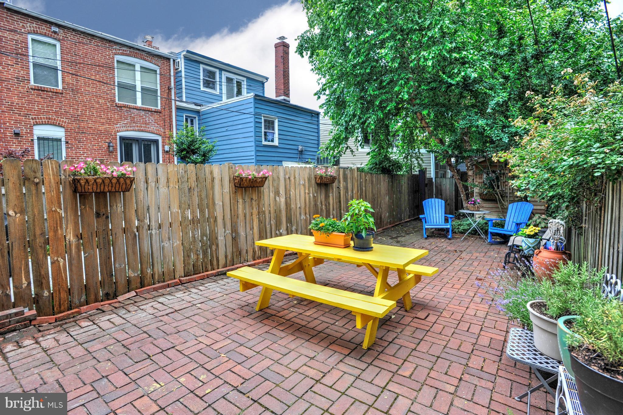 919 E Street Southeast Washington, DC 20003 - Photo 17 of 18 Fully fenced rear patio