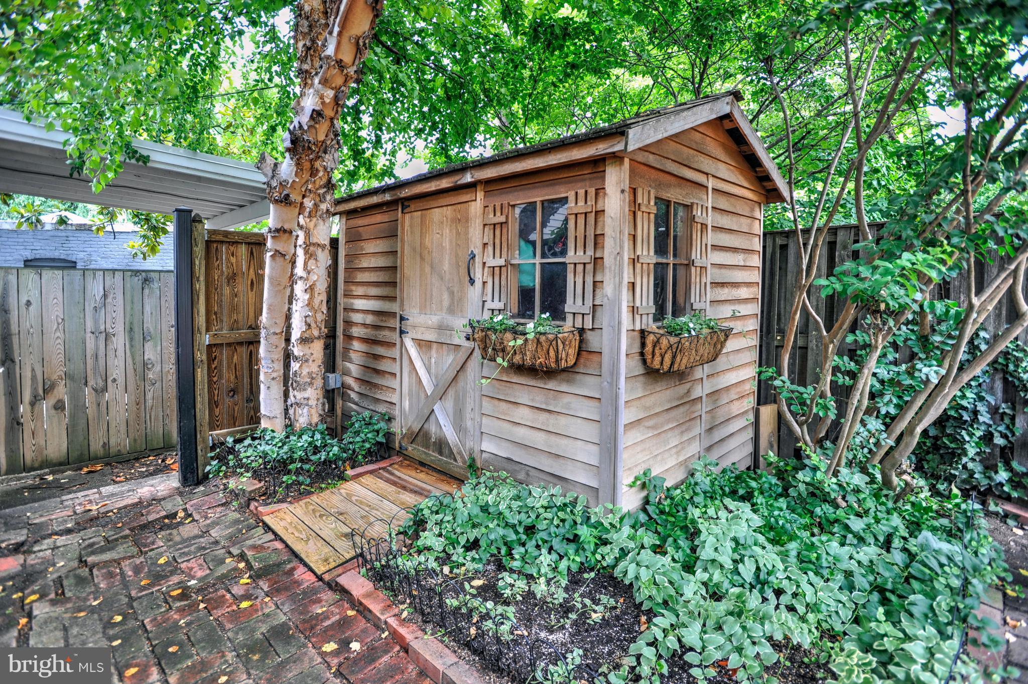919 E Street Southeast Washington, DC 20003 - Photo 18 of 18 Storage shed in rear patio