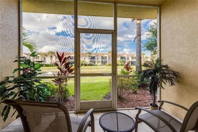 a room with furniture and a potted plant