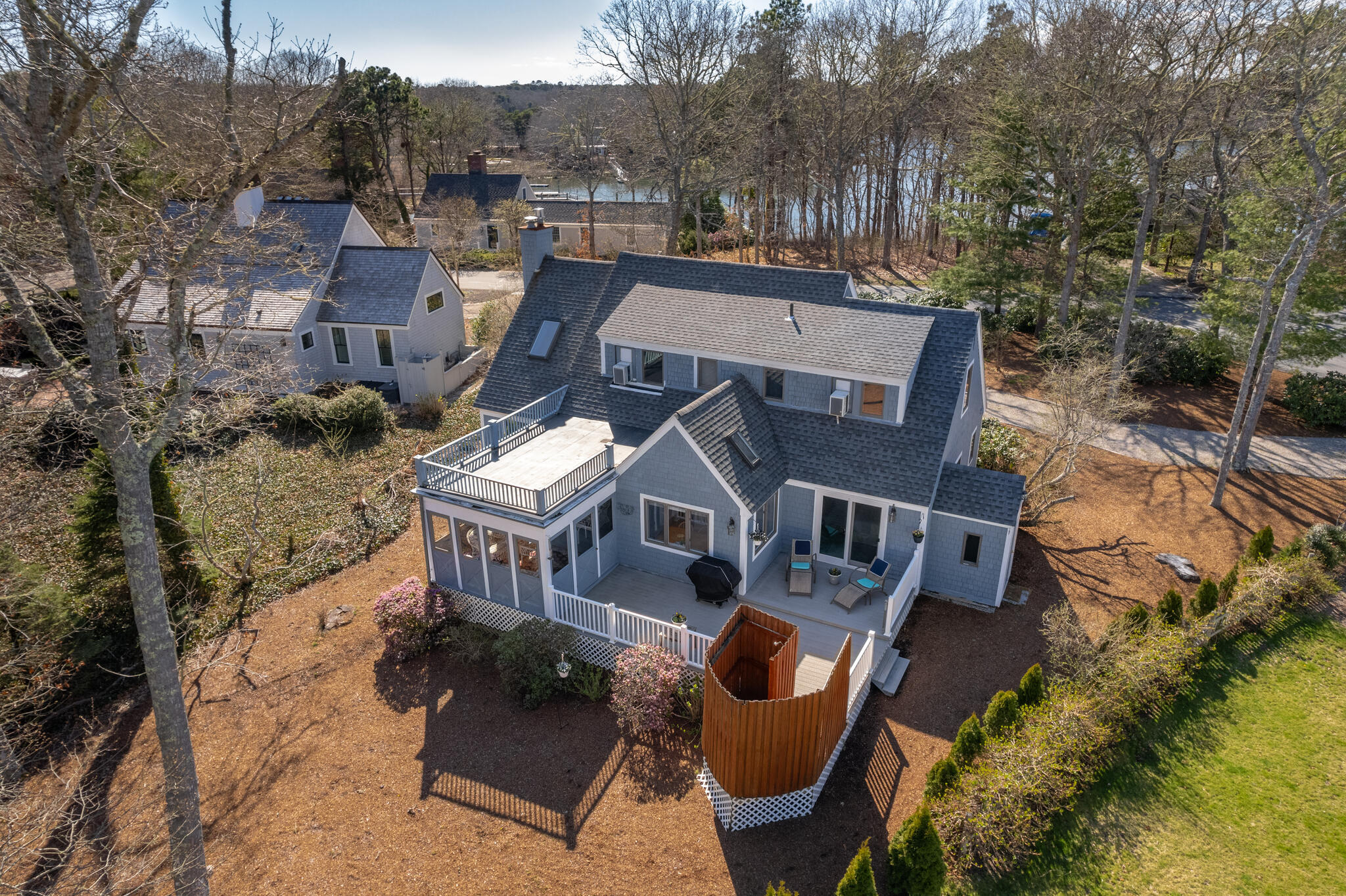 103 Summersea Road Mashpee, MA 02649 - Photo 3 of 41 an aerial view of a house