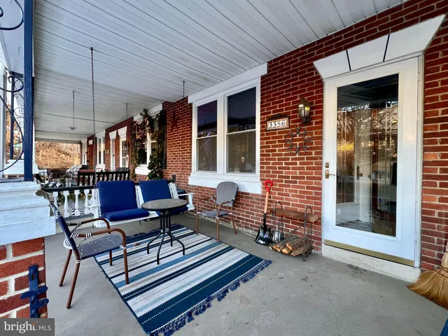 a outdoor living space with furniture