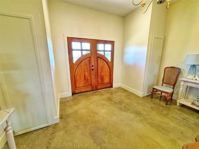 a view of an front door