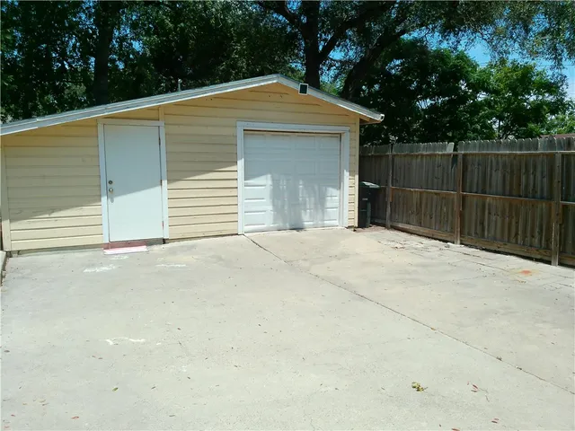 a backyard of a house