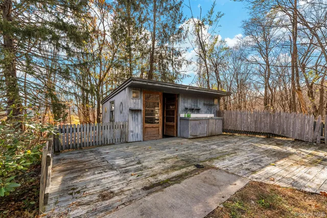 a view of a city with mountains in the background