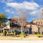 a view of a building and a street