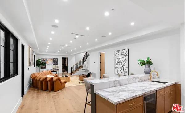 a outdoor space with patio area