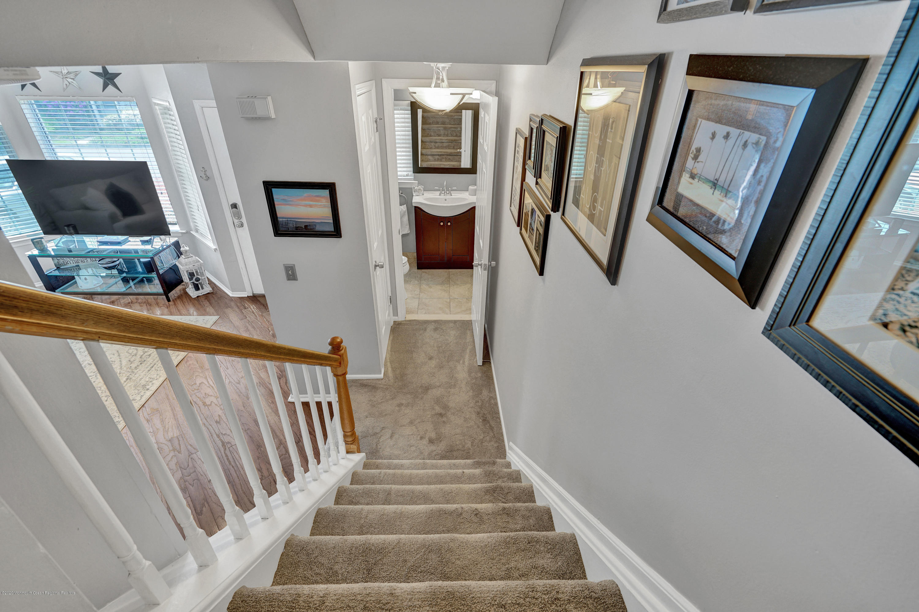 19 Horseshoe Court Tinton Falls, NJ 07753 - Photo 13 of 28 FRESHLY CARPETED STAIRWAY