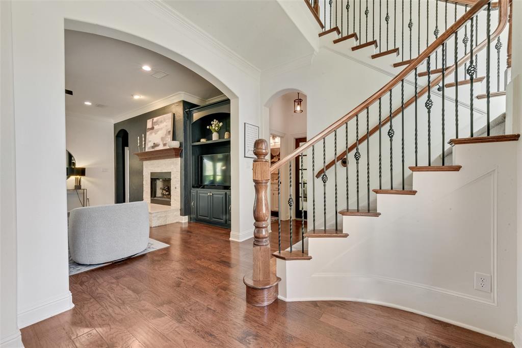 15 Falcons View Pass Heath, TX 75032 - Photo 4 of 38 a view of entryway and hall with wooden floor