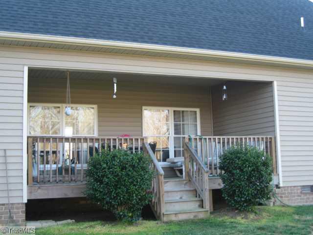 119 Richard Byerly Road High Point, NC 27262 - Photo 3 of 11 Exterior Back. Rear covered porch. Secluded, peaceful and great for morning coffee.