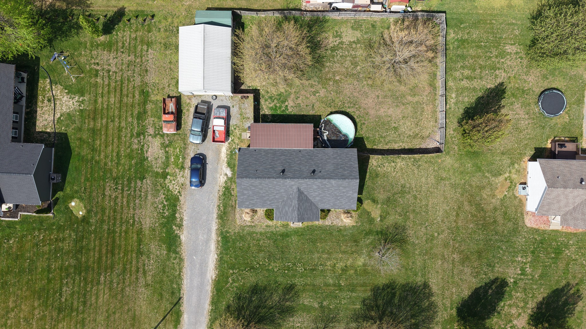 353 Stevens Circle Lafayette, TN 37083 - Photo 5 of 25 an aerial view of residential houses with outdoor space and trees