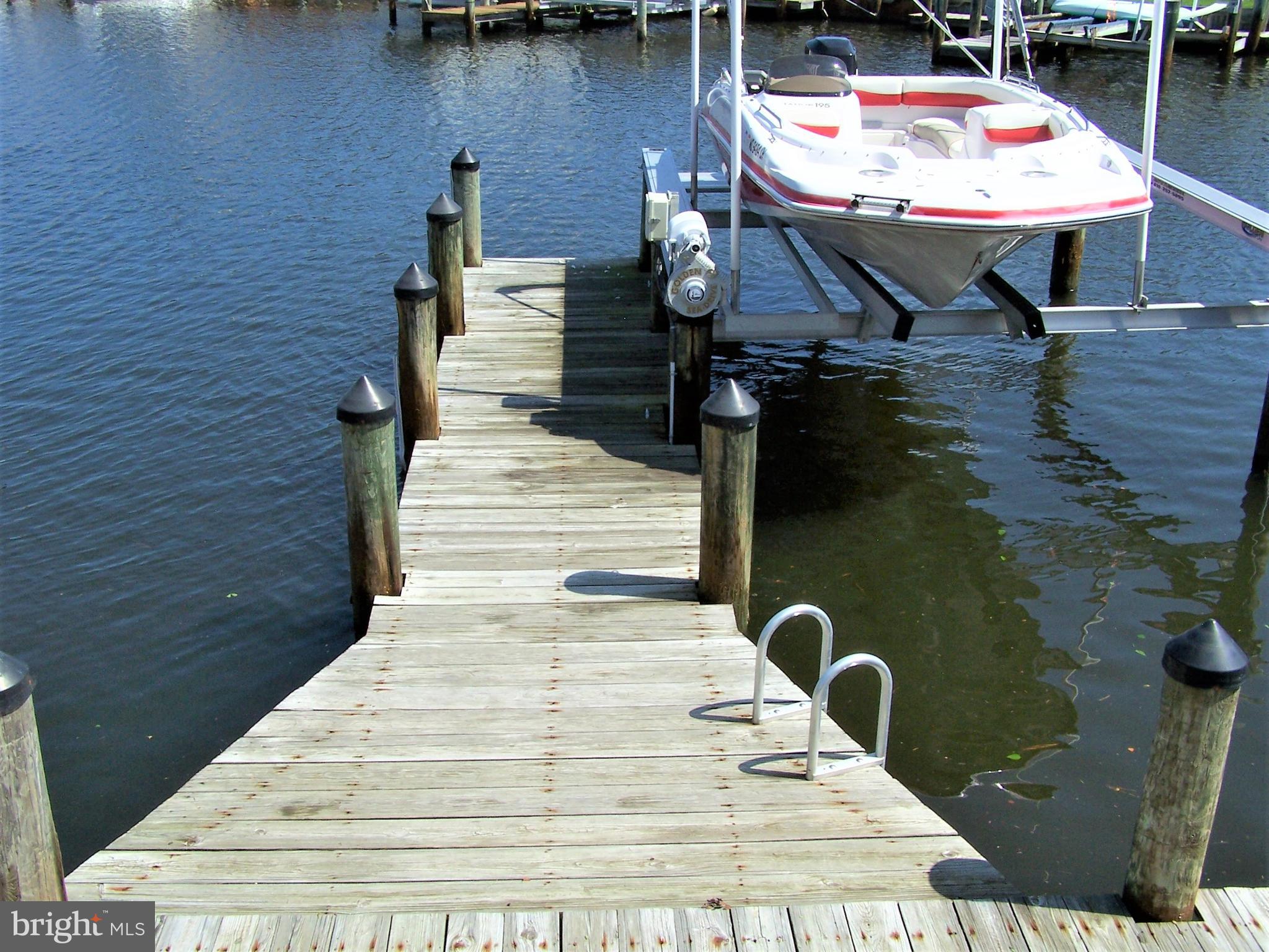 190 Pine Tree Road Ocean City, MD 21842 - Photo 15 of 60 Pier with Electric Boatlift