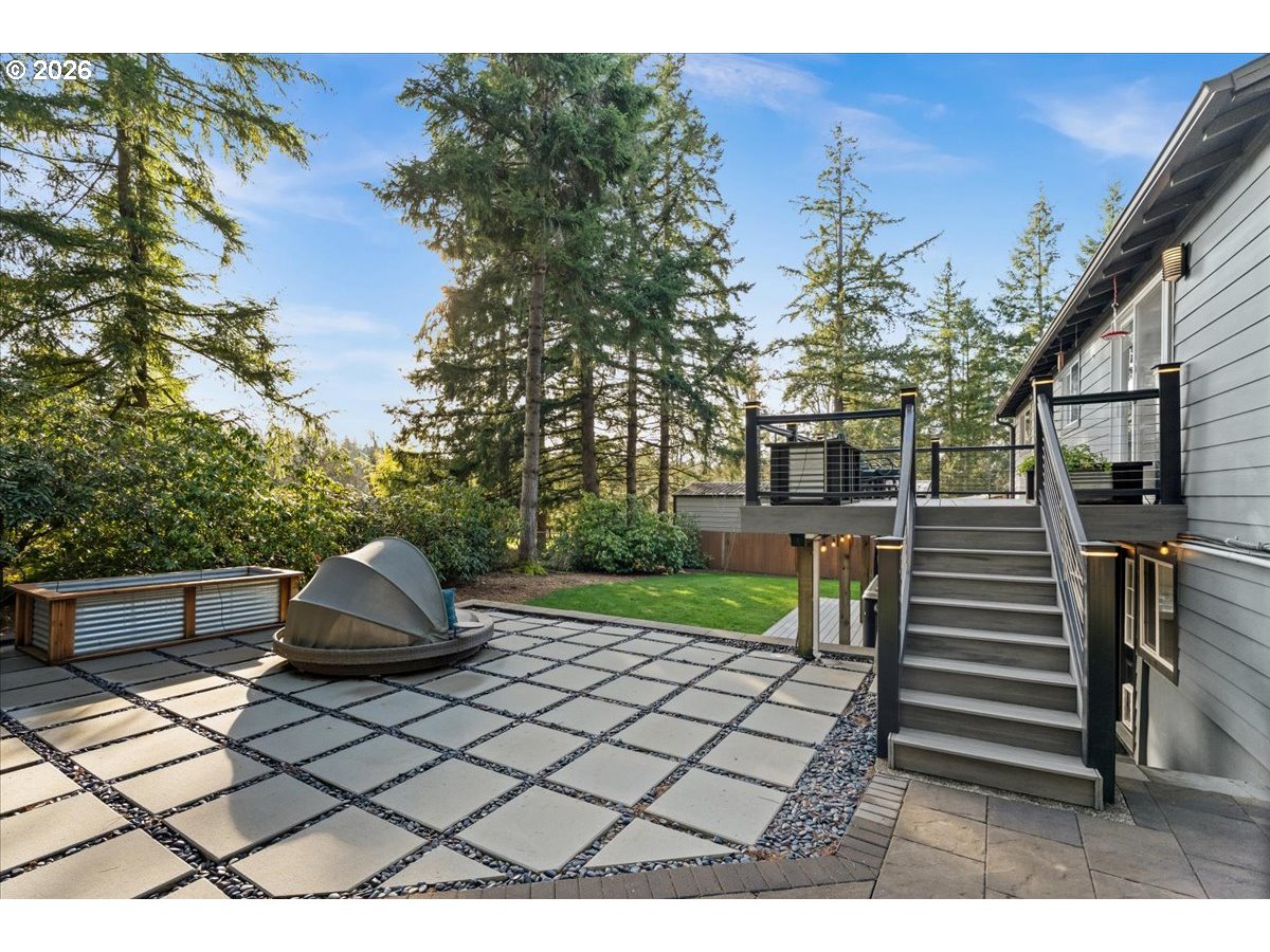 17110 South Potter Road Oregon City, OR 97045 - Photo 33 of 46 a view of a backyard with couches and a fire pit