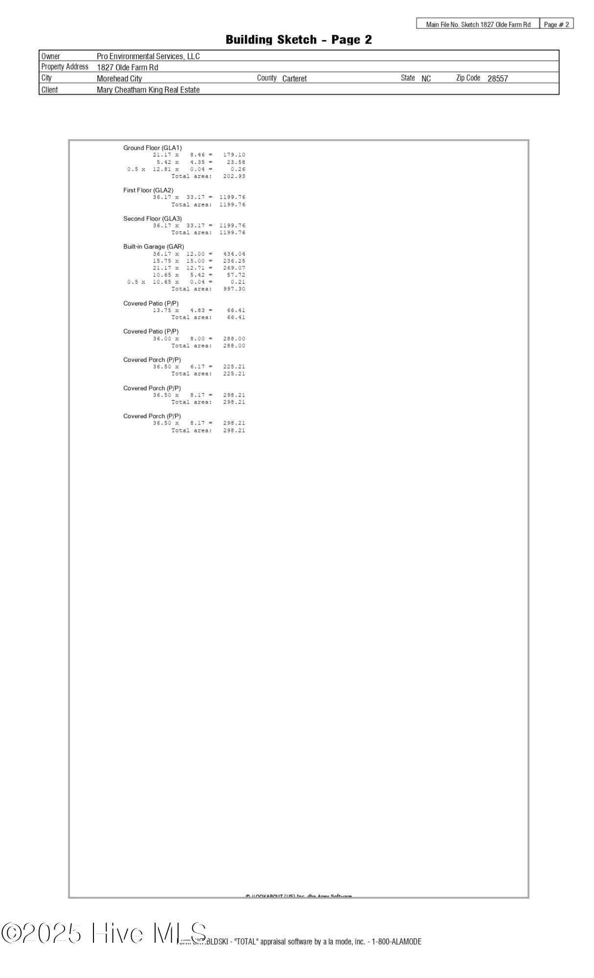1827 Olde Farm Road Morehead City, NC 28557 - Photo 57 of 57 Sketch/Floorplan