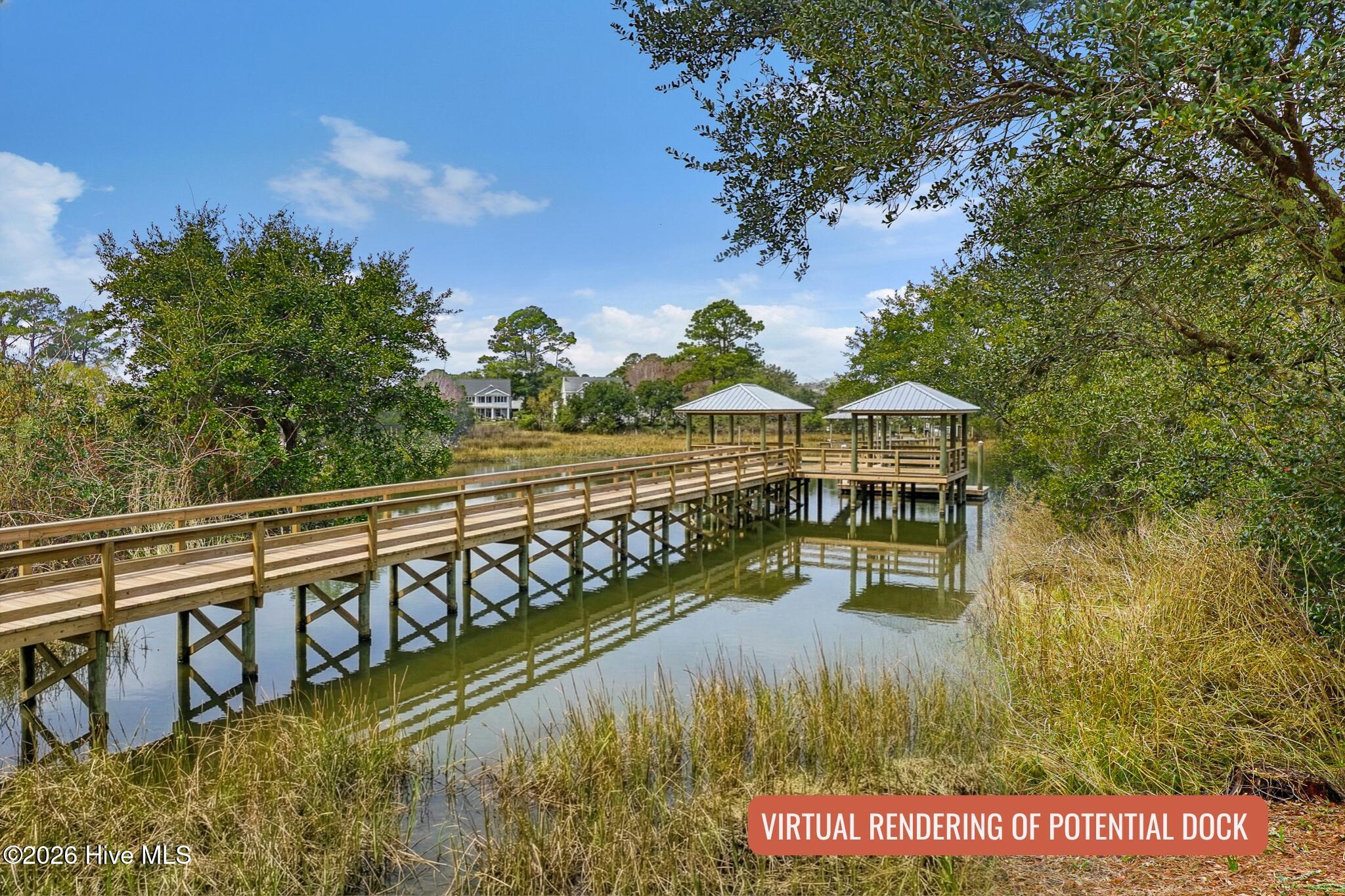 1827 Olde Farm Road Morehead City, NC 28557 - Photo 9 of 57 Virtual rendering of potential dock