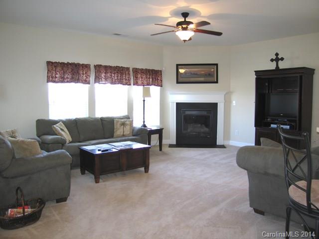 6644 Evanton Loch Road Charlotte, NC 28278 - Photo 9 of 24 a living room with furniture and a fireplace