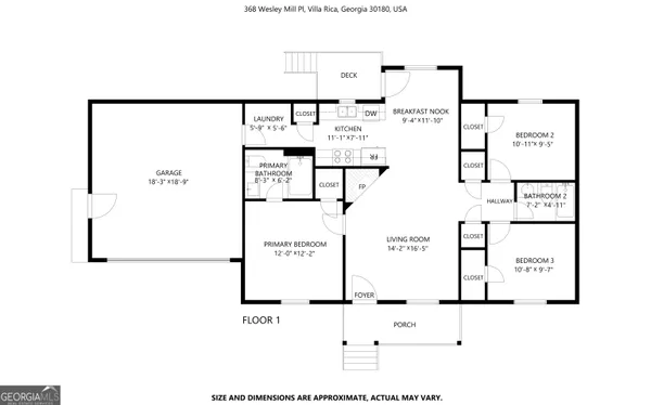$1,895 | 368 Wesley Mill Place, Villa Rica, GA 30180