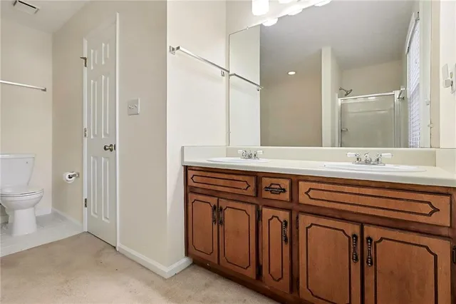 a bathroom with a sink and a toilet