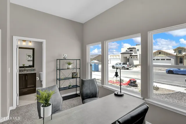 a view of a floor to ceiling window and tree