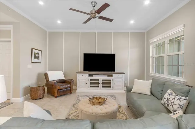 a view of balcony with furniture