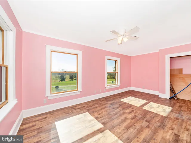 wooden floor in an empty room