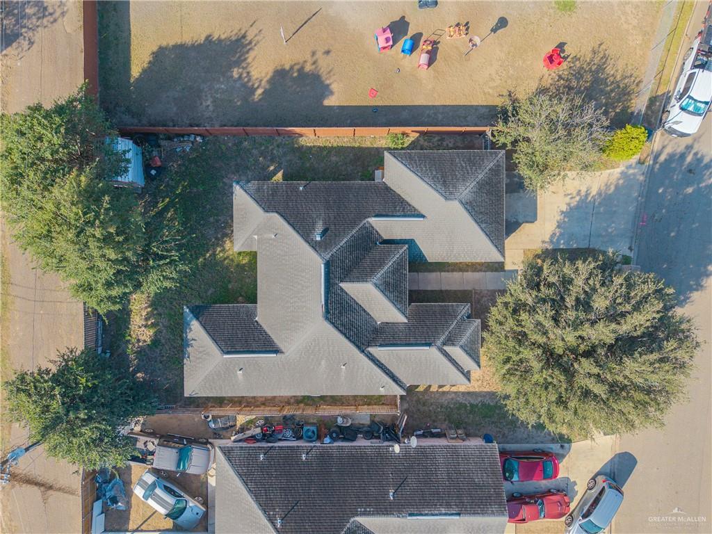 713 West 24th Place Mission, TX 78574 - Photo 31 of 36 an aerial view of a house with a yard