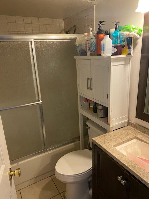 3253 Kirk Road, Unit 8 Lake Worth, FL 33461 - Photo 6 of 8 a bathroom with a sink and toilet