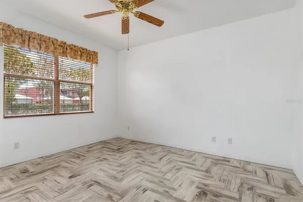 wooden floor in an empty room