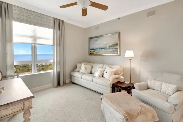 a view of a dining area with furniture