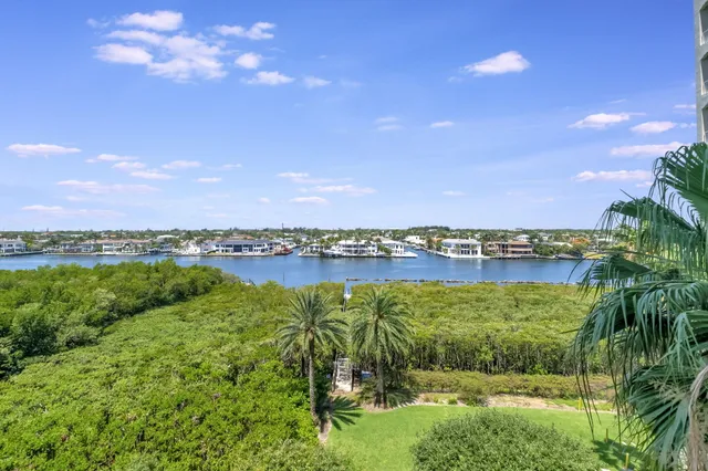 a view of an ocean and beach