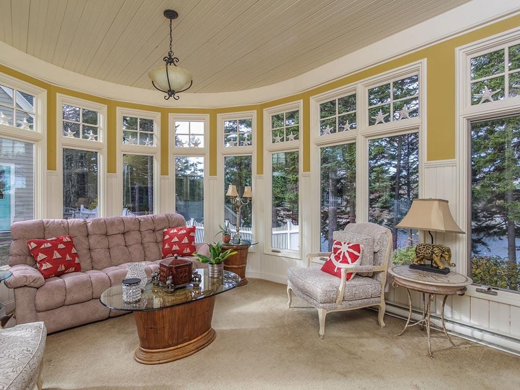 89 Cedar Beach Road Bailey Island, ME 04003 - Photo 16 of 35 The very comfortable sun room...