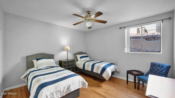 a view of a terrace with furniture