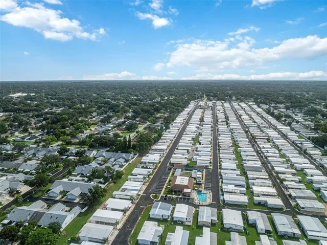 an aerial view of multiple houses
